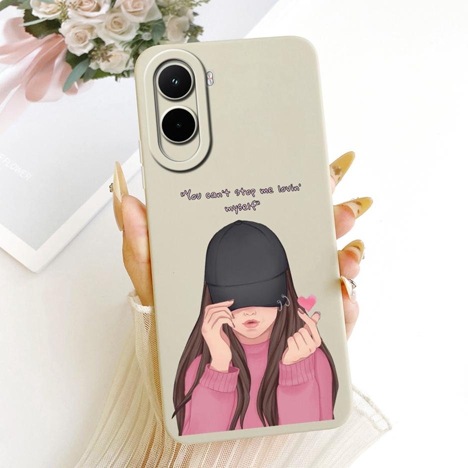 For Xiaomi Poco M7 Plus Case PocoM7 4G Pretty Girl Sunfower Painted Phone Case For Xiaomi Poco M7 Pro PocoM7 Plus 5G Soft Fundas
