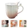 Mug with Lid for Tea Coffee Office Drinks Cup Ceramic Water Beverage Cute Cups Ceramics