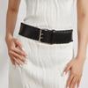 Harajuku Wide Woven Belt Y2K Slimming Belt Fashion Pin Buckle Waistband  For Women