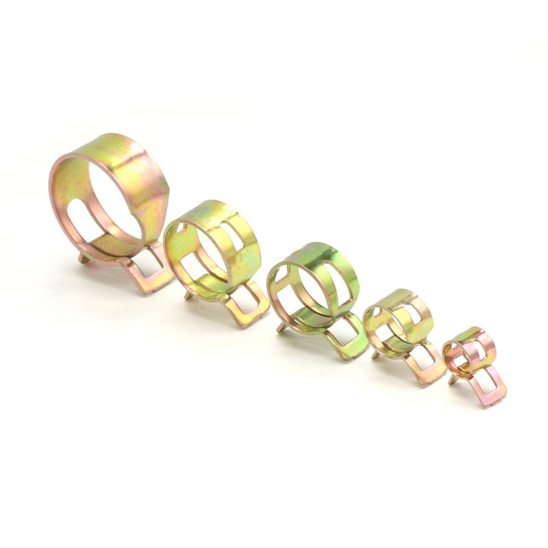 1-10Pcs Stainless Steel Spring Clips For Fuel Pipe Water Hose Clip Pipe Tube Clamp Fastener Galvanized Auto Accessories 4mm-37mm