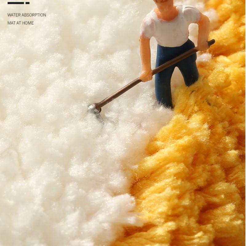 Non-Slip Microfiber Bathroom Mats for Kids, Soft, Fluffy, Absorbent, Colorful, Cute, Funny Floor Rug, Home Decor Floor Carpets