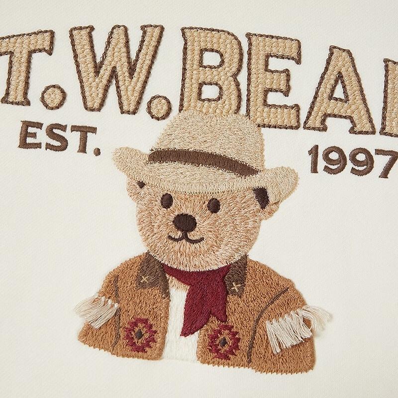 Teenie Weenie Women's Bear Letter Sweatshirt