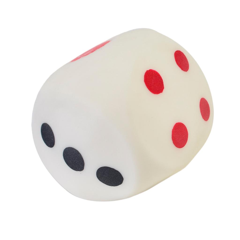 Novelty Dice Board Game Soft Bounce Dice Figurine Squeeze Toy Novelty Gag Table Toy Decompressing Pinch Stress Toy