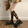 Colorful Spring Pattern  ins fashion Diamond plaid Knee socks women Party Queen knee-high stockings Over Knee long ladies girls