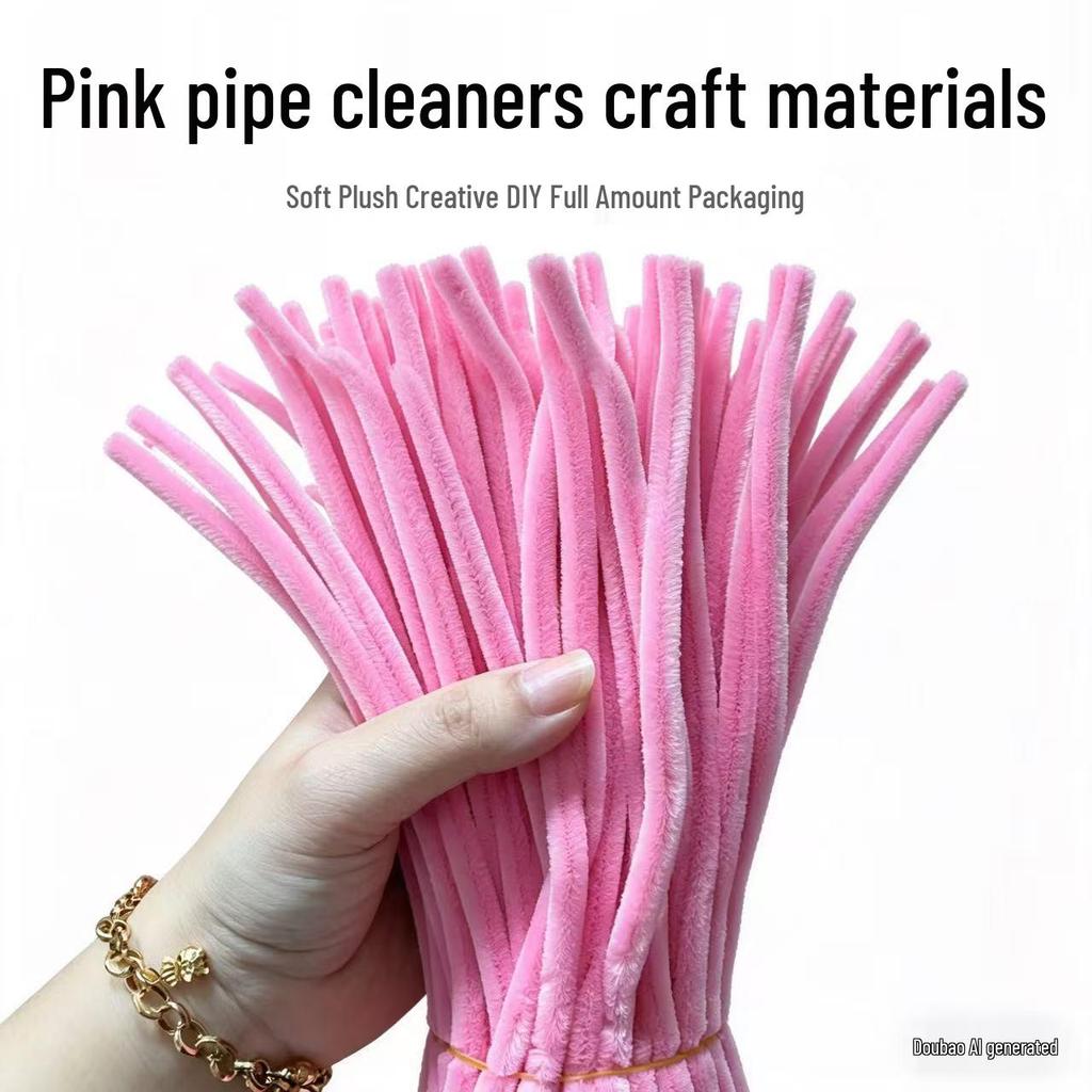 8MM Dense Fluff Pipe Cleaners: High-End Handmade DIY Art Supplies Kit for Crafting