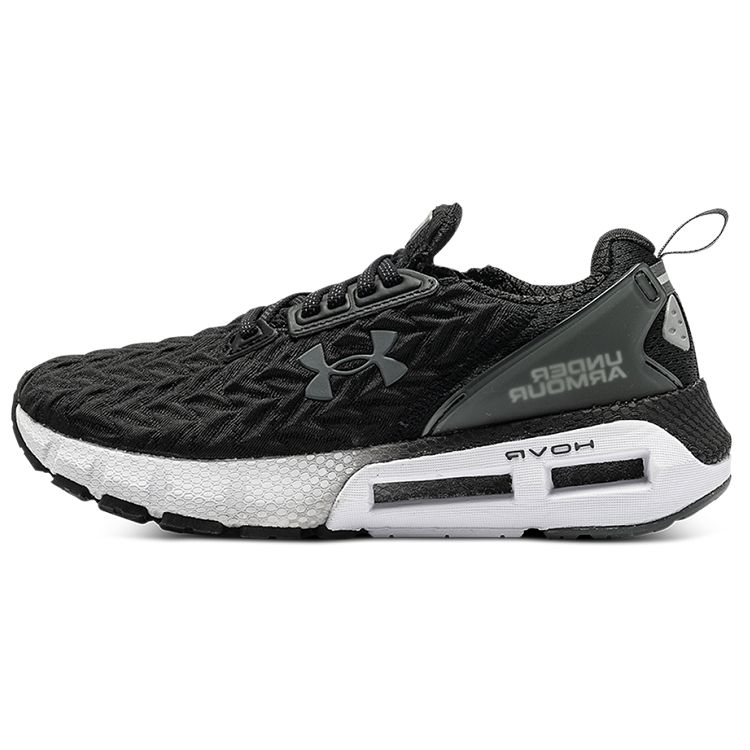Under Armour HOVR Mega 2 Synthetic Leather Fabric HOVR Mega 2 Clone CN Trendy Low-Top Lifestyle Shoes Women Sneaker Black 3025487-001