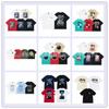 T-shirt Unisex a Maniche Corte con Stampa Geometrica Vestibilità Larga Cotone Maglietta Casual
