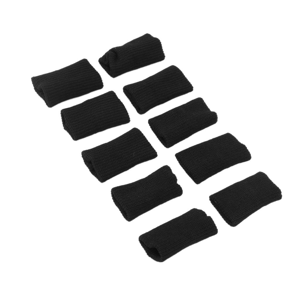 10Pcs Sport Finger Protectors Support Finger Brace Elastic Thumb Sves for Playing Basketball Sports