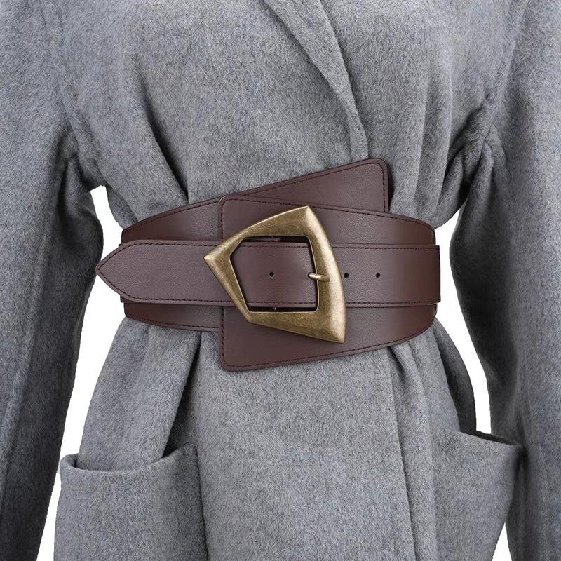 Fashion Elastic Belt for Women Black Retro Decorative Belt Women's Dress Jacket Sweater Shirt Wide Belt Gift for Mother