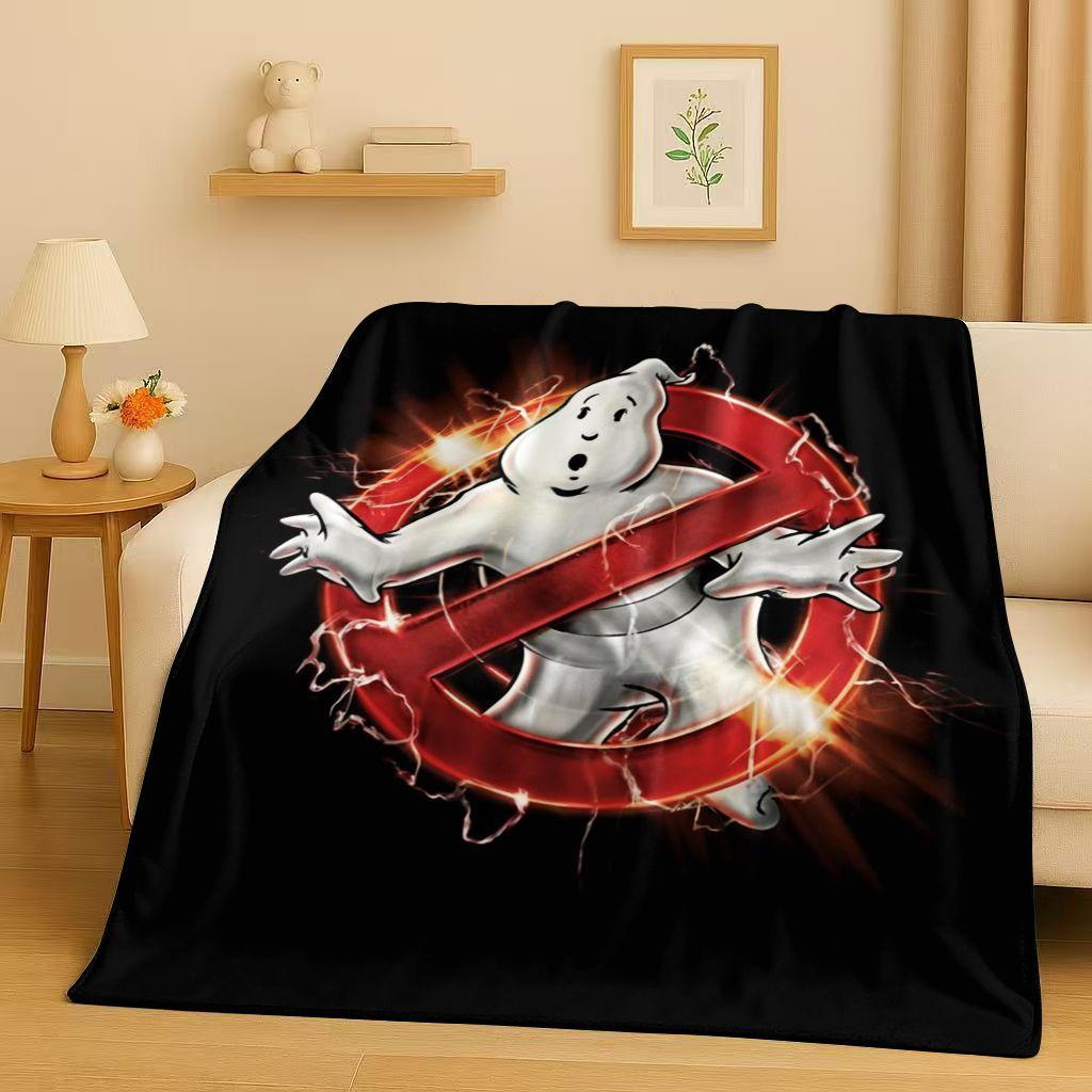 3D Horrorfilm G-Ghostbusters Cartoon Flanelldecke, Ultraweiche Warme Plüschdecke für Zuhause Schlafzimmer Bett Sofa Abdeckung Büro Kinder