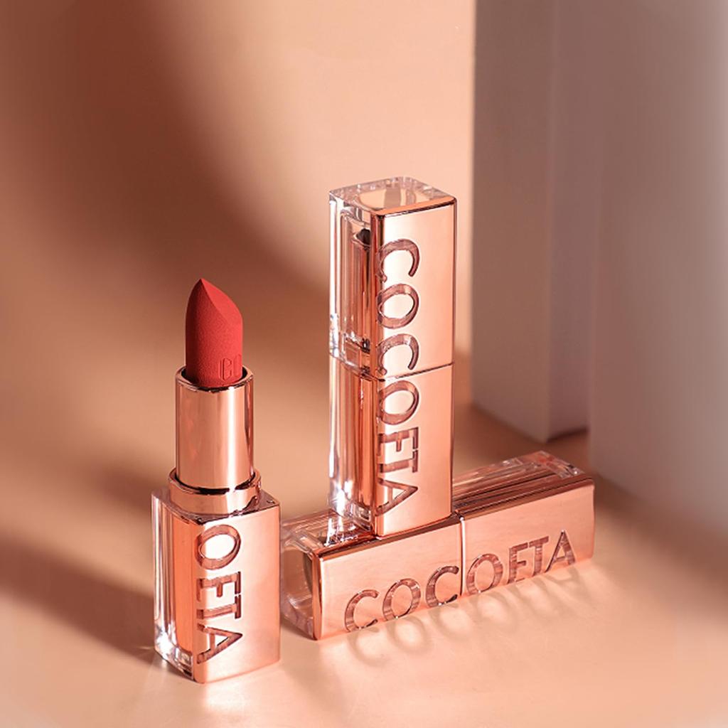 Gevlonecirly Matte Soft Mist with a Nude Lip Velvetist Color Lipstick, Long-lasting Lipstick, Feel, Delicate, Moisturizing, Long-lasting (#804)