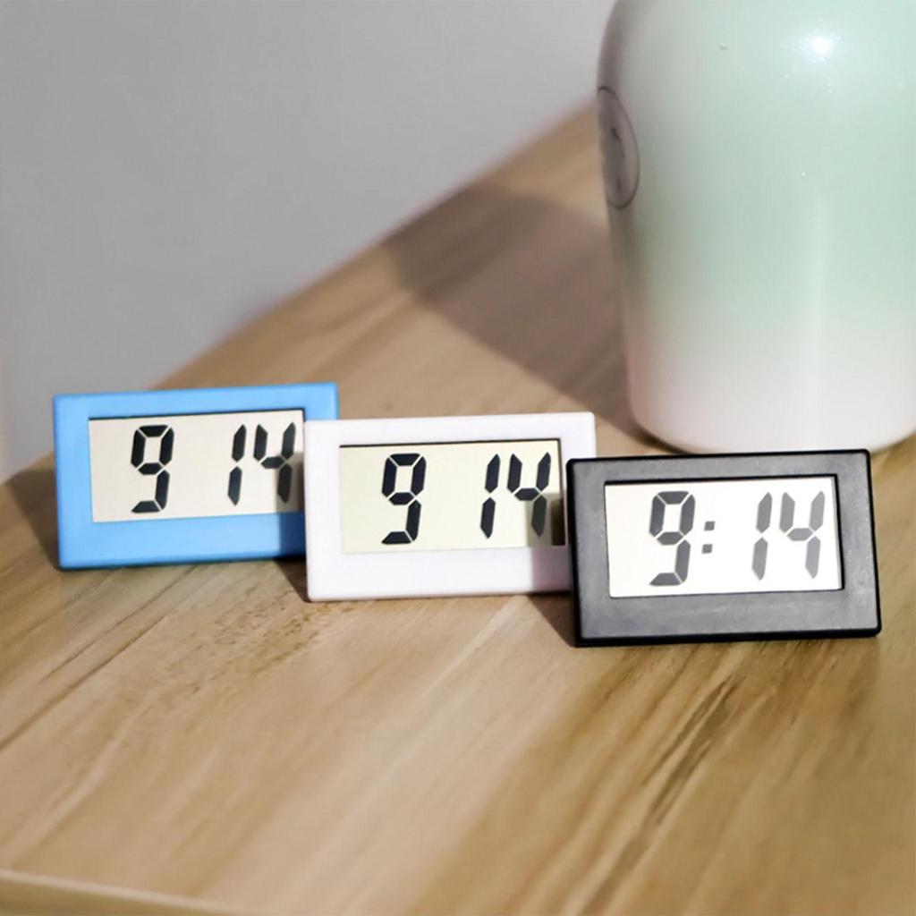 Mini Digital Clock Electronics Battery Digital Clock Small Electric Alarm Desk Clock LED Display Electric Clocks For Bedroom