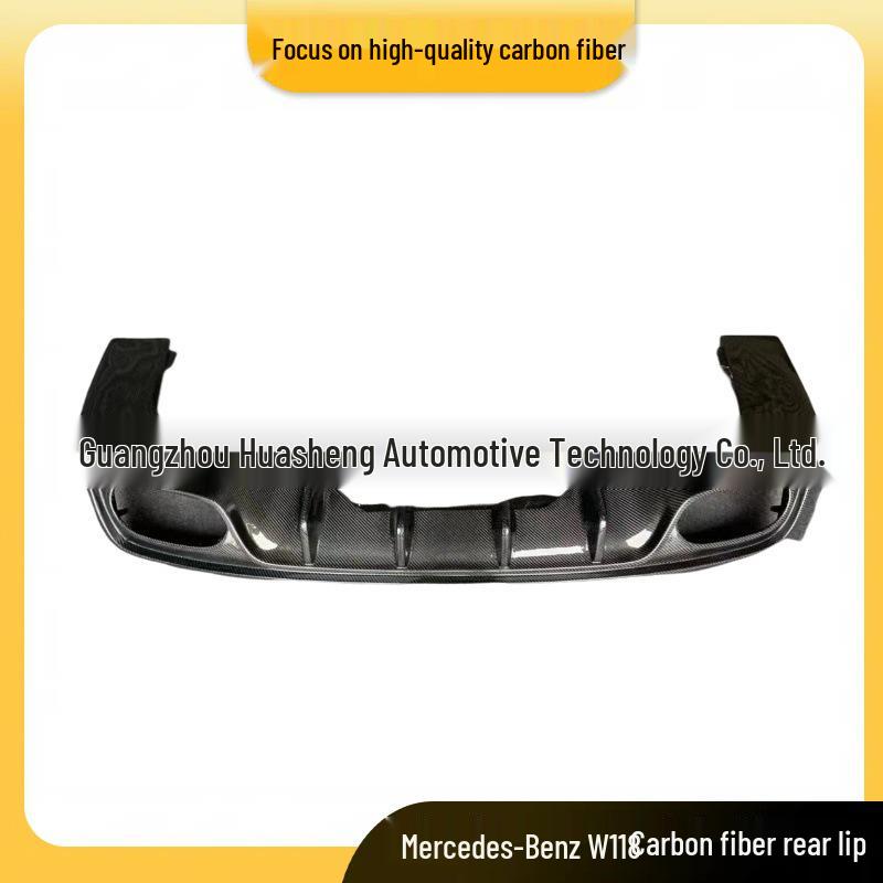 

Совместимый спойлер задней губы из углеродного волокна для 2021 Mercedes-Benz CLA W118 Спортивная версия Yes чёрный