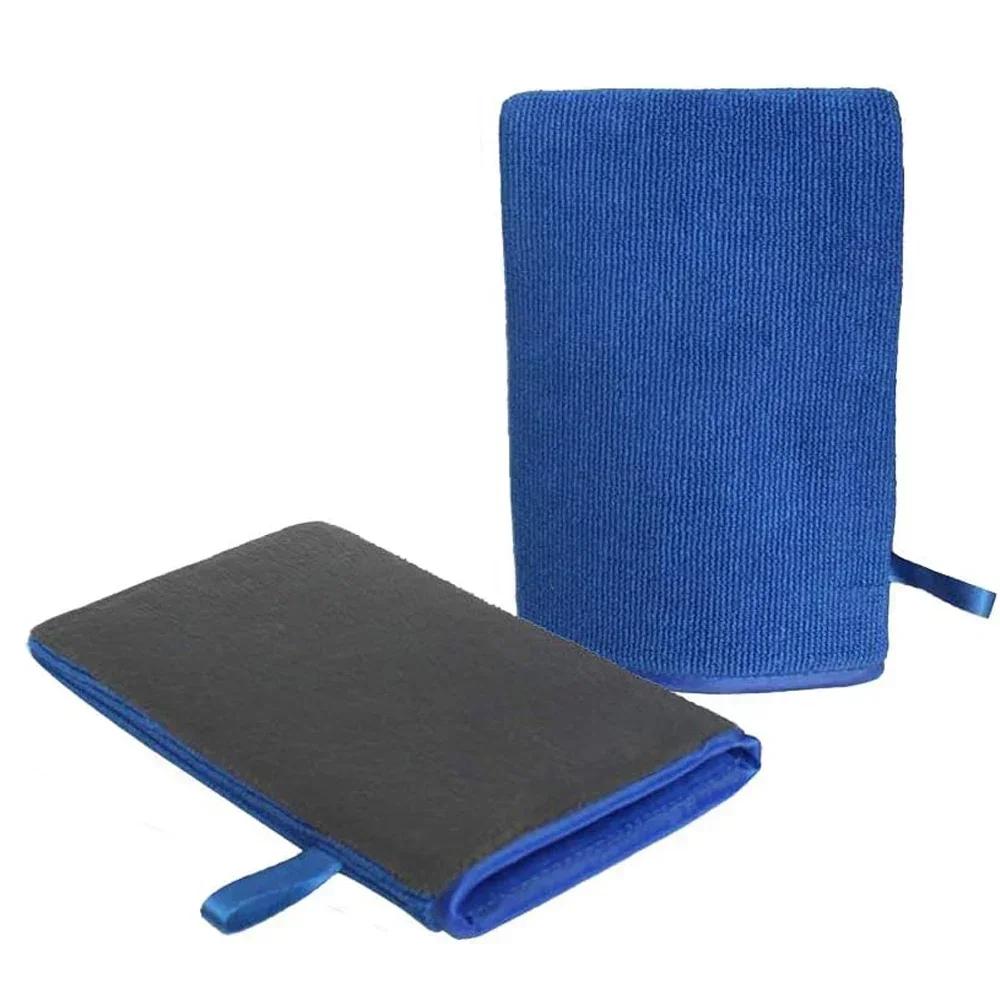 Durable Design Magic Clay Bar Mitt for Car Wash - Microfiber Detailing Towel Pad, Auto Care Cleaning Accessory