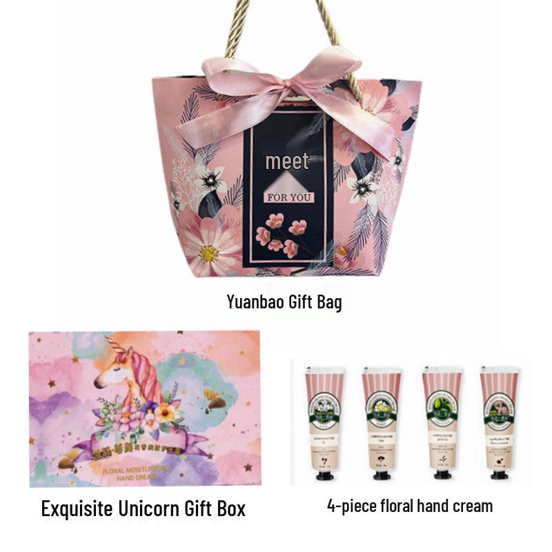 Portable Aloe Floral Hand Cream Gift Set - Moisturizing & Hydrating for Employees
