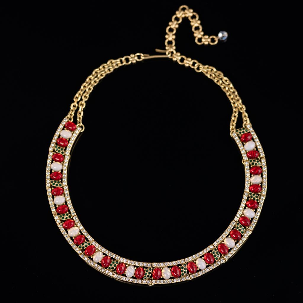 Medieval Vintage High Fashion Personality Temperament Exaggerated Retro Gold Necklace Women'S 25 Autumn New Necklace