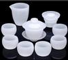 Chaxun White Jade Glazed Tea Set