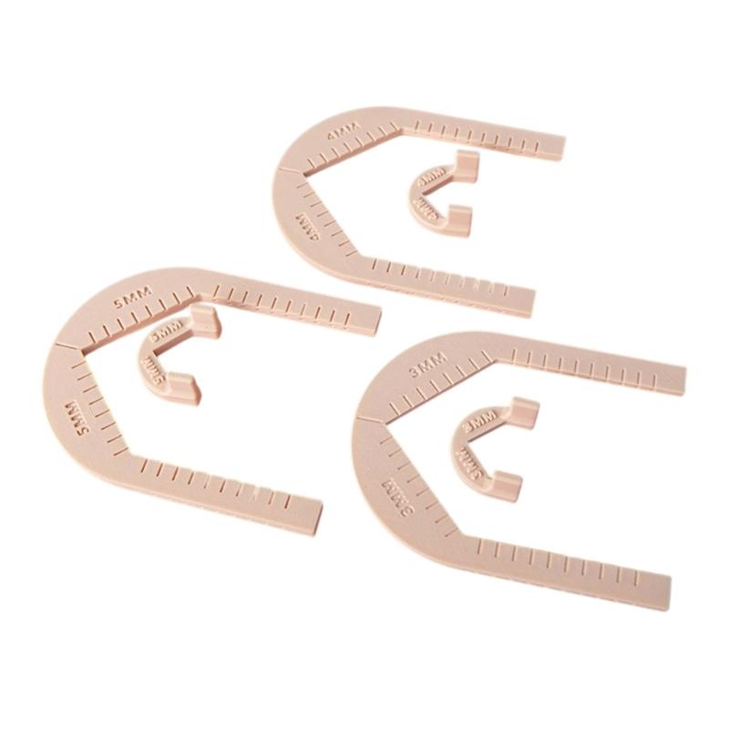 

Earring Hole Positioning Tool for Jewelry Making Ergonomic PLA Drilling Guide With Portable Designs абрикосовый