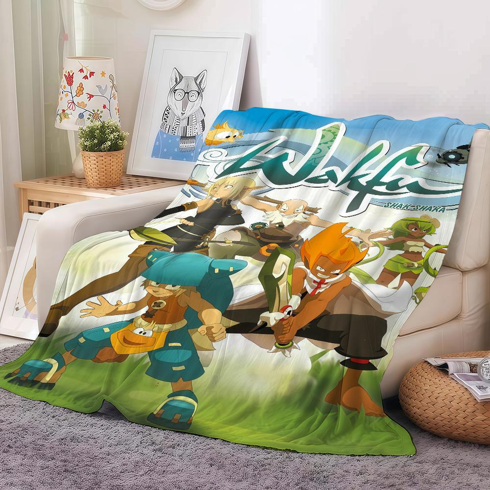Adventure game W Wakfu Blanket For Sofa Office Bed Plane Travel Sleep Read Relax Camping Soft And Warm