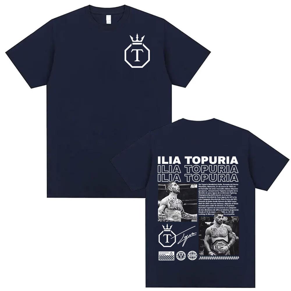 El Matador Ilia Topuria Merch Men's and Women's Limited Edition T-shirt 100% Pure Cotton Casual Retro Hip-hop Fashion T-shirt