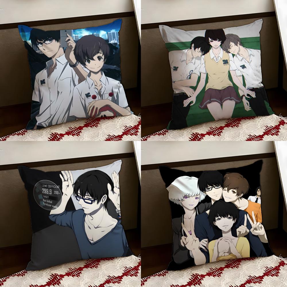 Anime Zankyou no TTerror Cushion Cover Reversible Soft Durable Pillow Cover Home Car MultiScene Use for Daily Comfort