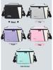 Large Capacity Color Block Insulated Crossbody Lunch Bag & Picnic Tote