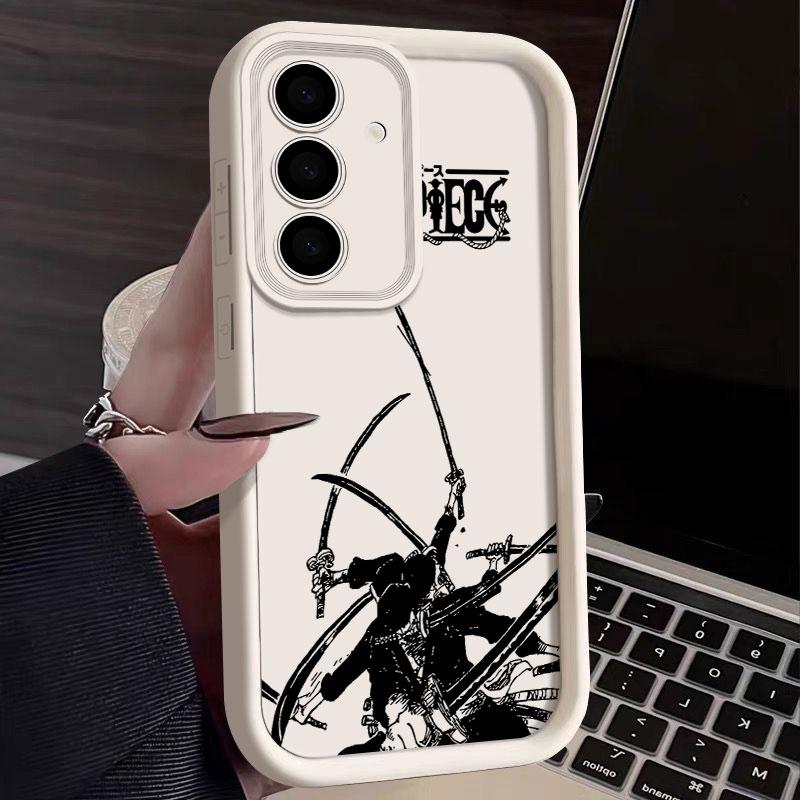 Roronoa Zoro Manga Phone Case For Samsung S26 S25 S24 S23 S21 S20 Ultra One Pieces For Galaxy S25 S24 FE S26 Plus Silicone Cover