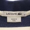 LACOSTE Border Pattern Short sleeve Polo one piece 38 Kanoko fabric Women Used