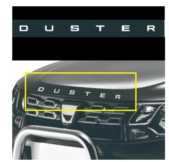 AAYJ1 For RENAULT DACIA DUSTER Car Metal 3D Letters Hood Emblem Logo Badge Car Stickers Styling Car Accessories Wording 3D Letter hj67