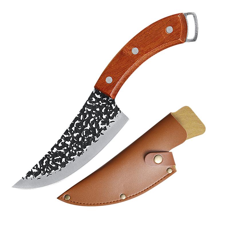 Boning Knife Stainless Steel Outdoor Hunting Cleaver Knife Butcher Knife Forged Kitchen Chef Knife Cooking Tool