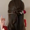 Starożytna Hanfu Spinka do włosów z motylem Nowy chiński styl Wysokiej klasy styl narodowy Cheongsam Kok Drewniana spinka do włosów Frędzel Krok