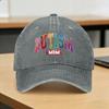 Autism Mom Sun Baseball Cap  Unisex-Teens Custom Logo Hip Hop Hats Summer Stylish Outdoor Sports Adjustable Snapback Cap
