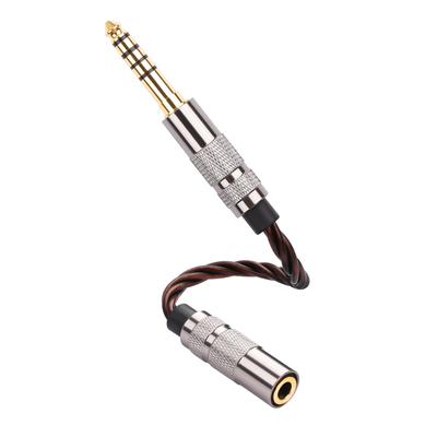 SinLoon To Audio Conversion Cable Balanced To Stereo Audio Plated OFC Braided Headphone Amplifier Compatible 15cm 4.4mm 3.5mm (Male-Female),