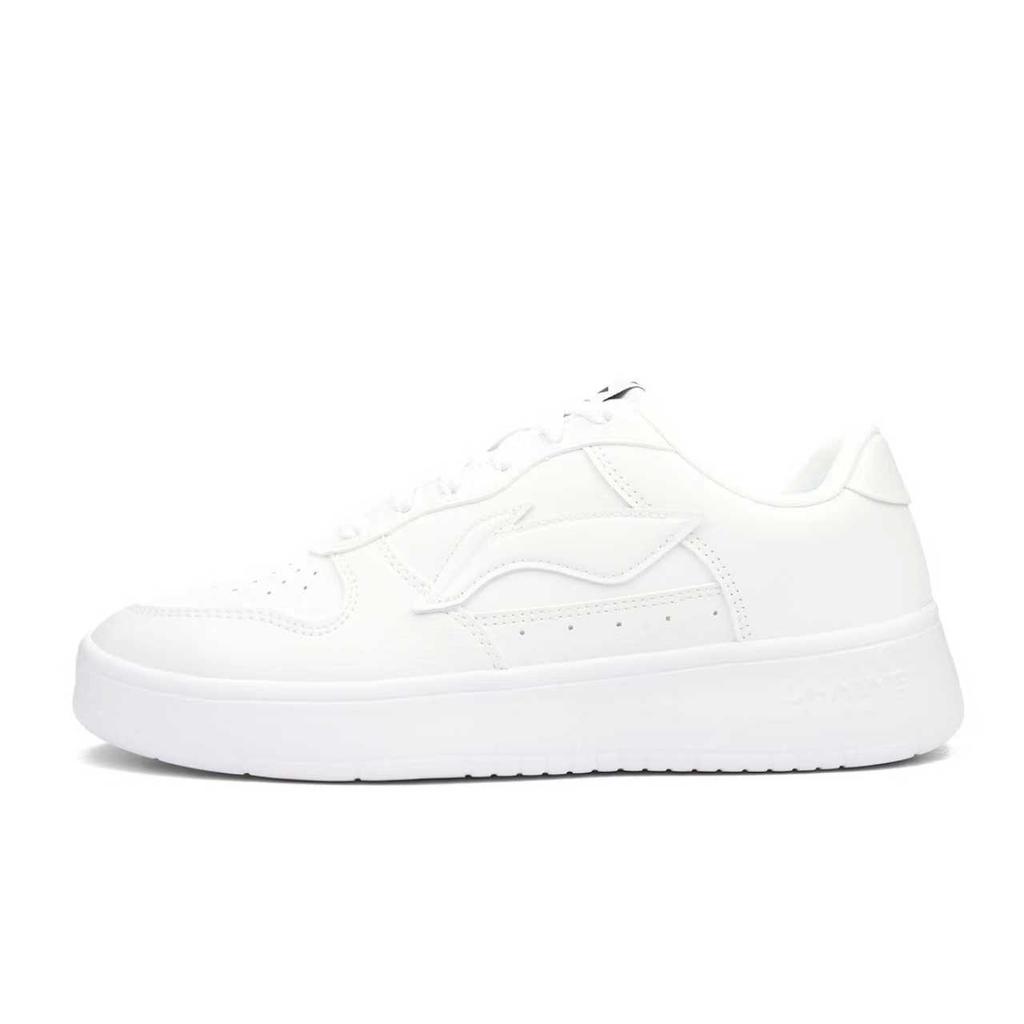 Li Ning Floating Boat Phantom Abrasion Resistant Lightweight Breathable Low top Skateboard Shoes Unisex Gray White AGCS419-1(Team900-)