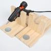Holz Klebepistolenhalter Ständer Werkzeugaufbewahrung Halterung 20x8cm Bastelzimmer Organizer Basis