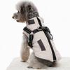 Pet Dog Wind Breaker with Dual D Leash Vest Dog Jacket Warm Dog Hoodie Warm Dog Clothes