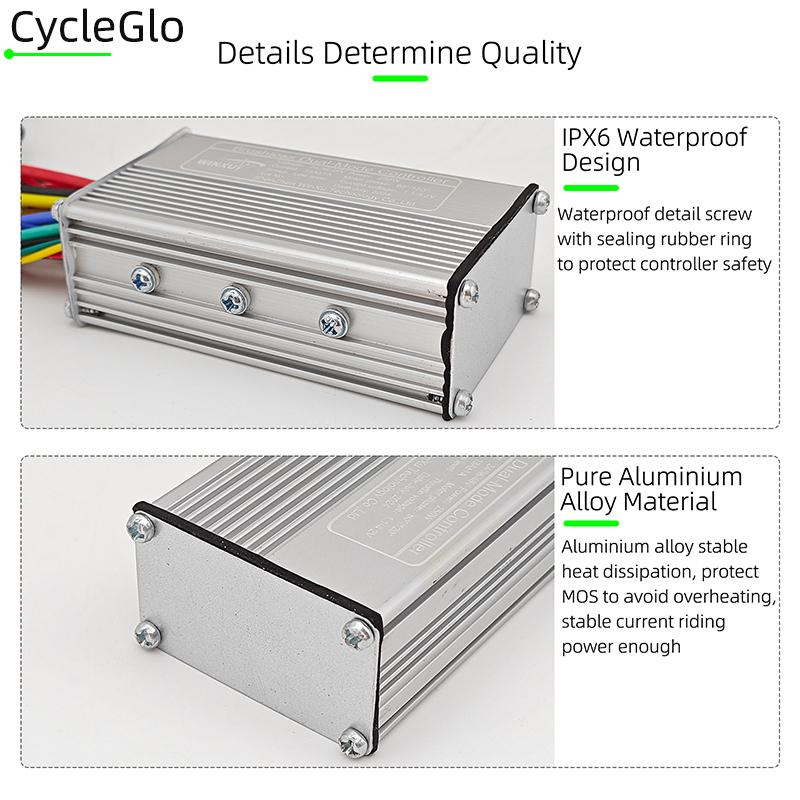 Ebike Brushless Motor Controller 500W 22A 36V 48V with S866 LCD Color Display Set for Electric Mountain Bike Scooter Accessories