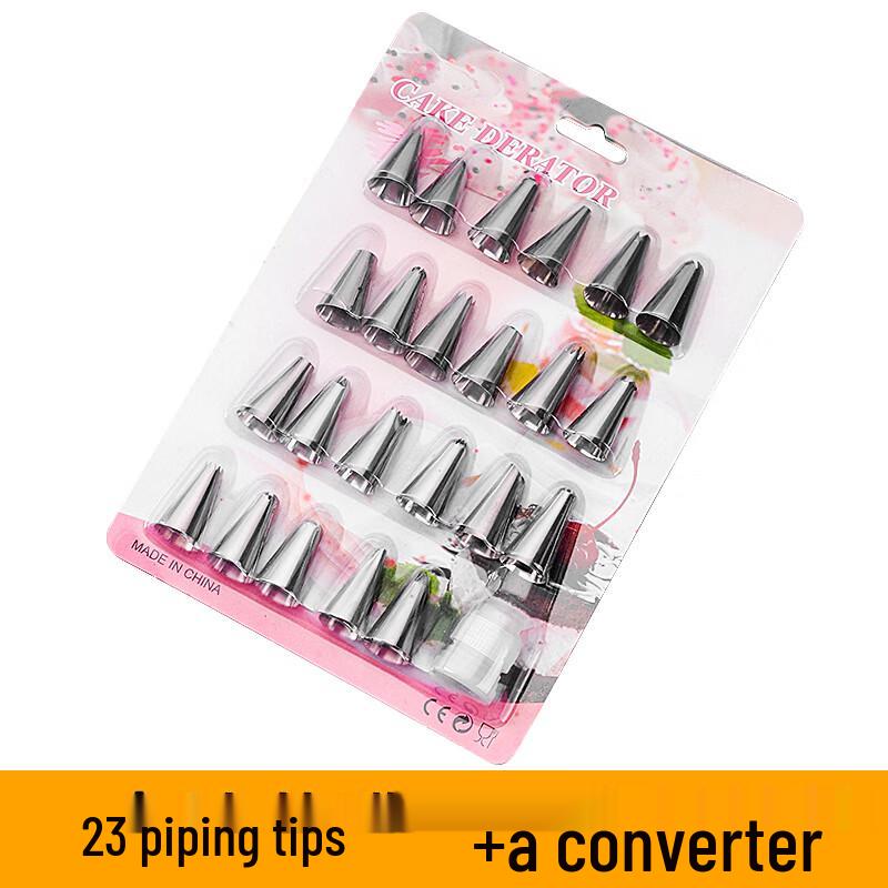 Zhaoran 24-Piece Disposable Baking Decorating Nozzle Set