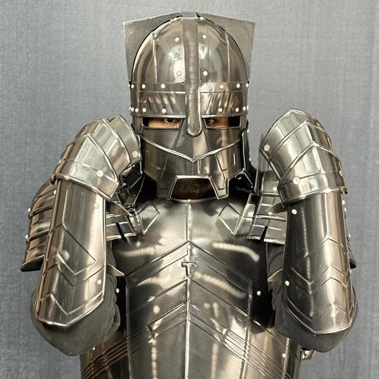 Moria Dwarven Battle  Crusader Knight Suit Full-Body Wearable Combat  for , Reenactments, and Cosplay