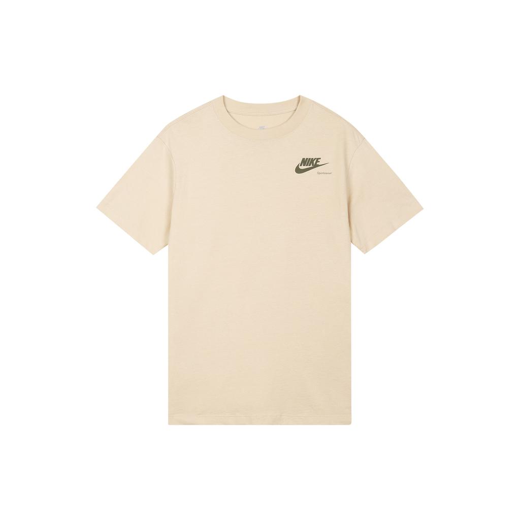 Nike American Vintage Pattern Printed Pullover Crew Neck Short Sleeve T-Shirt Women T-Shirts Off-White DR9025-126