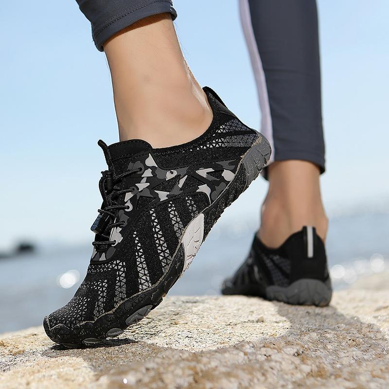 Damskor för snabbtorkande vatten Camouflagemönster Barfota Aqua-skor för strand & vandring