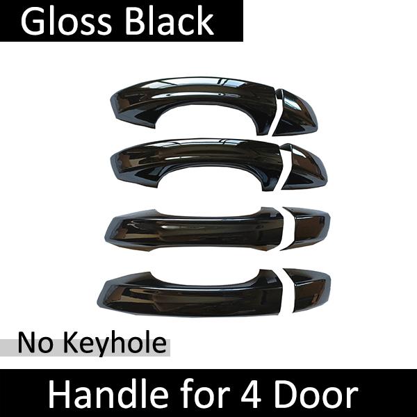 

for Skoda Kodiaq NS7 2016 2017 2018 Gloss Black Door Handle Cover Sticker Car Styling Protective Accessories 4Handle NO Keyhole