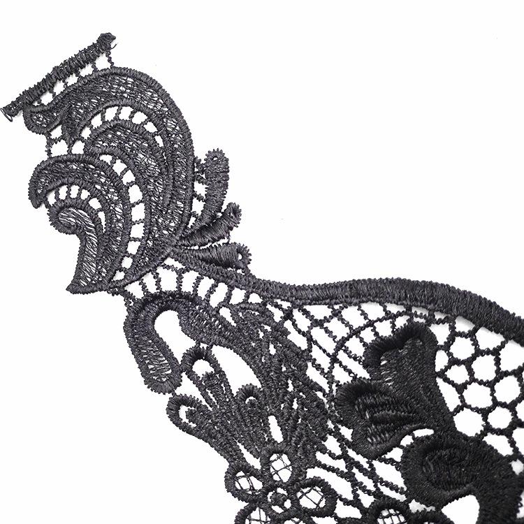 Beautiful Lace Embroidery Collar White/Black Floral Lace Decorative Collar Woman's Clothing Sewing Accessories