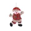 Christmas Tree Ornaments: Dancing Santa, Snowman, Reindeer, Bear Figurines - Fabric Pendants Gift Set