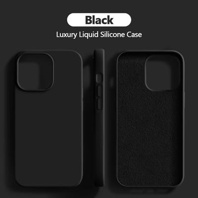 Luxus-Mode-Flüssigsilikonhülle für iPhone 15 14 13 12 11 15 Pro Max Telefonhüllen X XR XS 8 14 15 Plus Stoßfeste Rückseite