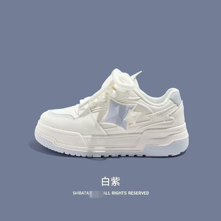 Campus Style Platform Bread Shoes Spring New Chic Niche Student Breathable Leisure Sports Board