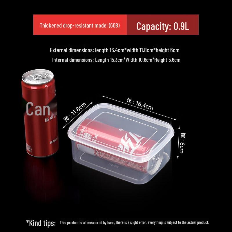 ZISIZ Transparent Plastic Food Storage Container