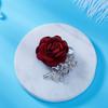 Luxury Elegant Cloth Art Fabric Flower Brooches For Women Men Temperament Rhinestone Imitation Pearl Floral Pins Wedding Jewelry