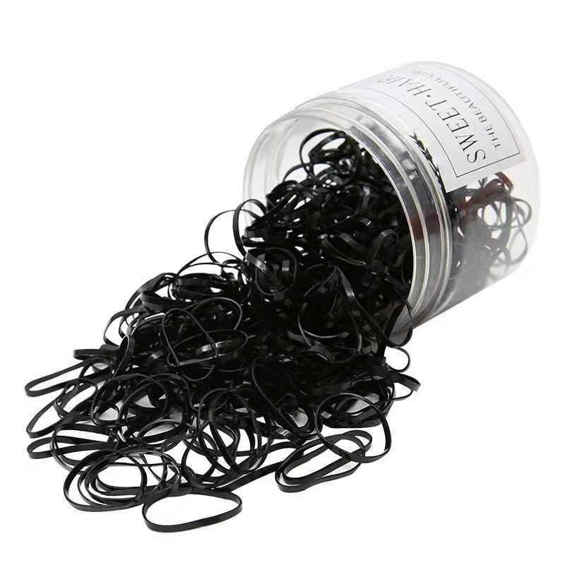 Disposable Rubber Hair Bands for Girls and Babies, Strong Grip, Gentle On Hair, Colorful Hair Accessories.