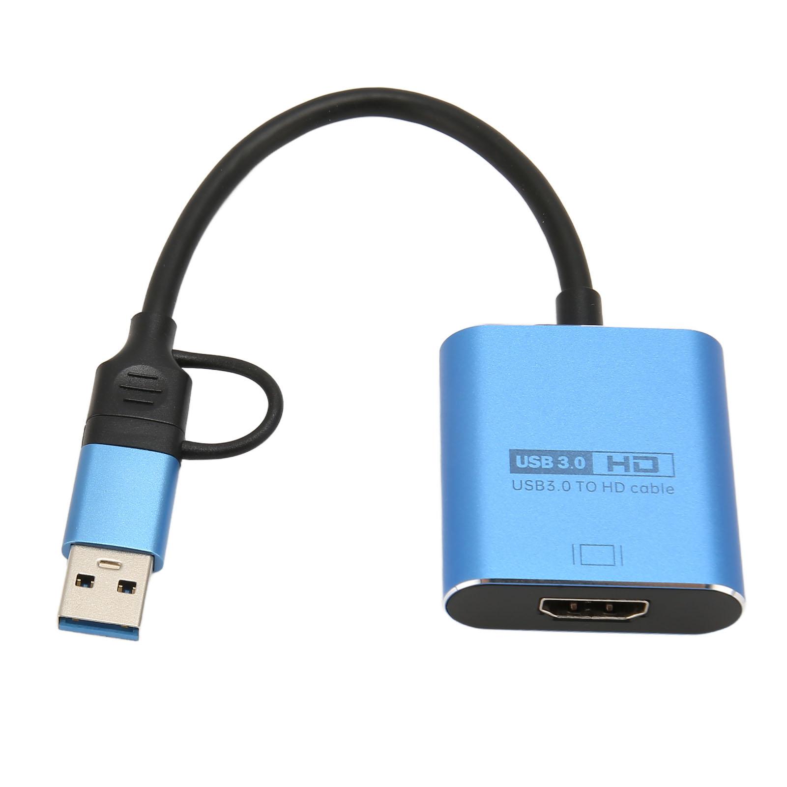 

Адаптер USB3.0 для HD мультимедийного интерфейса 1080P Звук Видео Адаптер Кабель-конвертер для Windows для